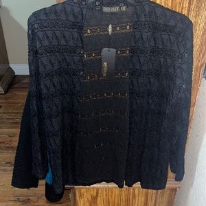 Black Lace Cardigan